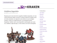 Tablet Screenshot of elkraken.es